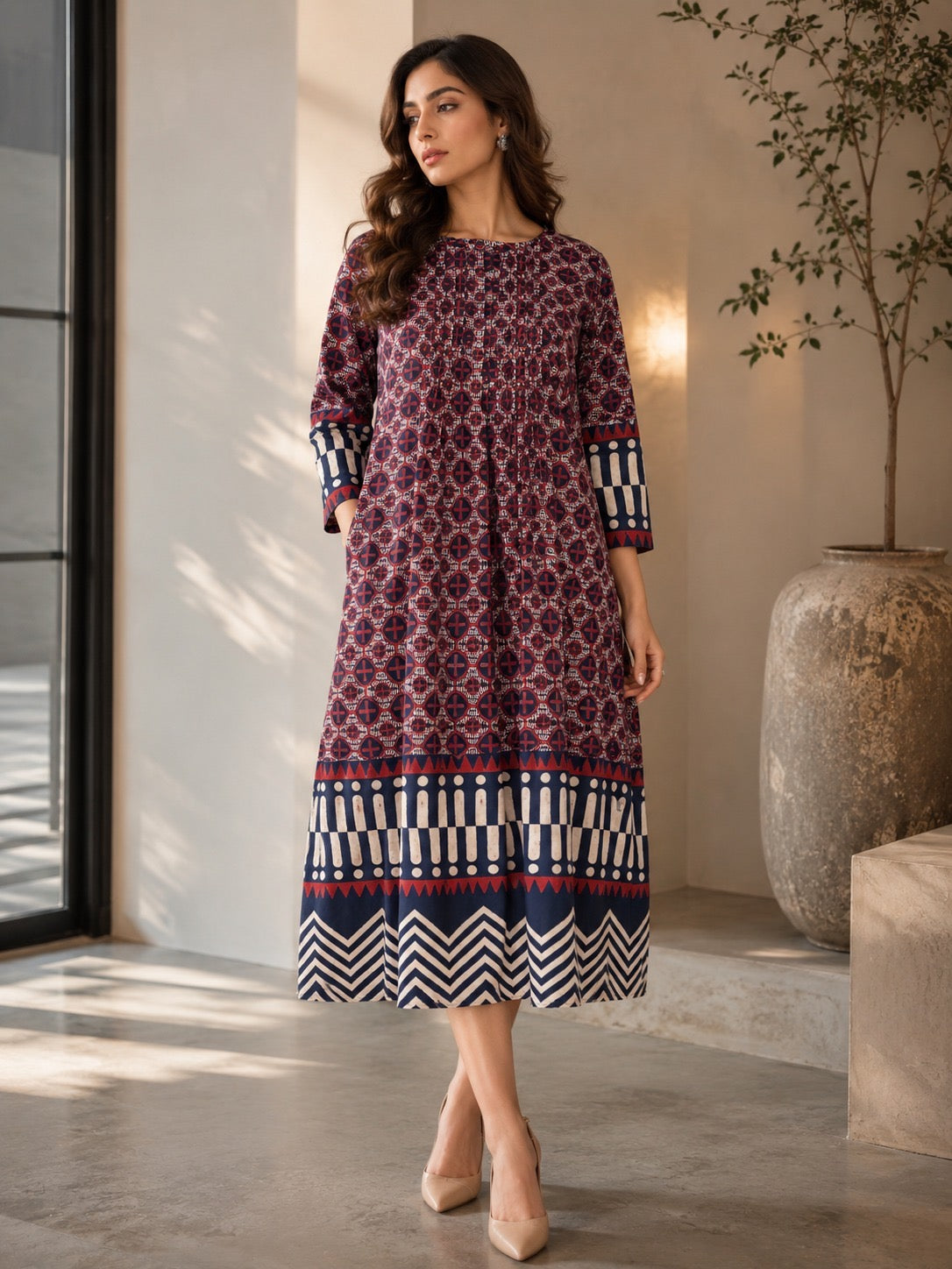 INDIGO BLUE PANEL KURTA