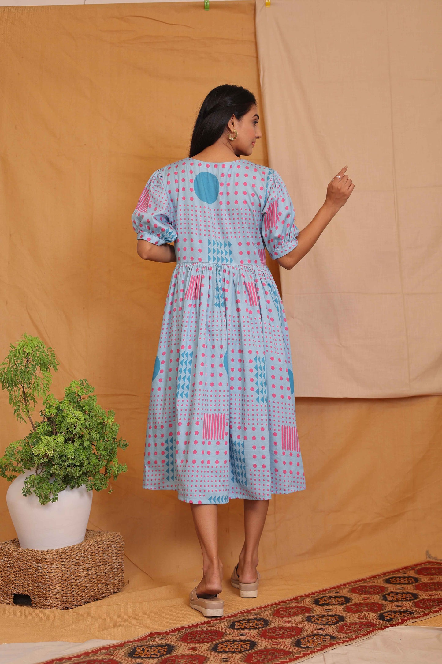 ANIKA'S BLUE BOW DRESS
