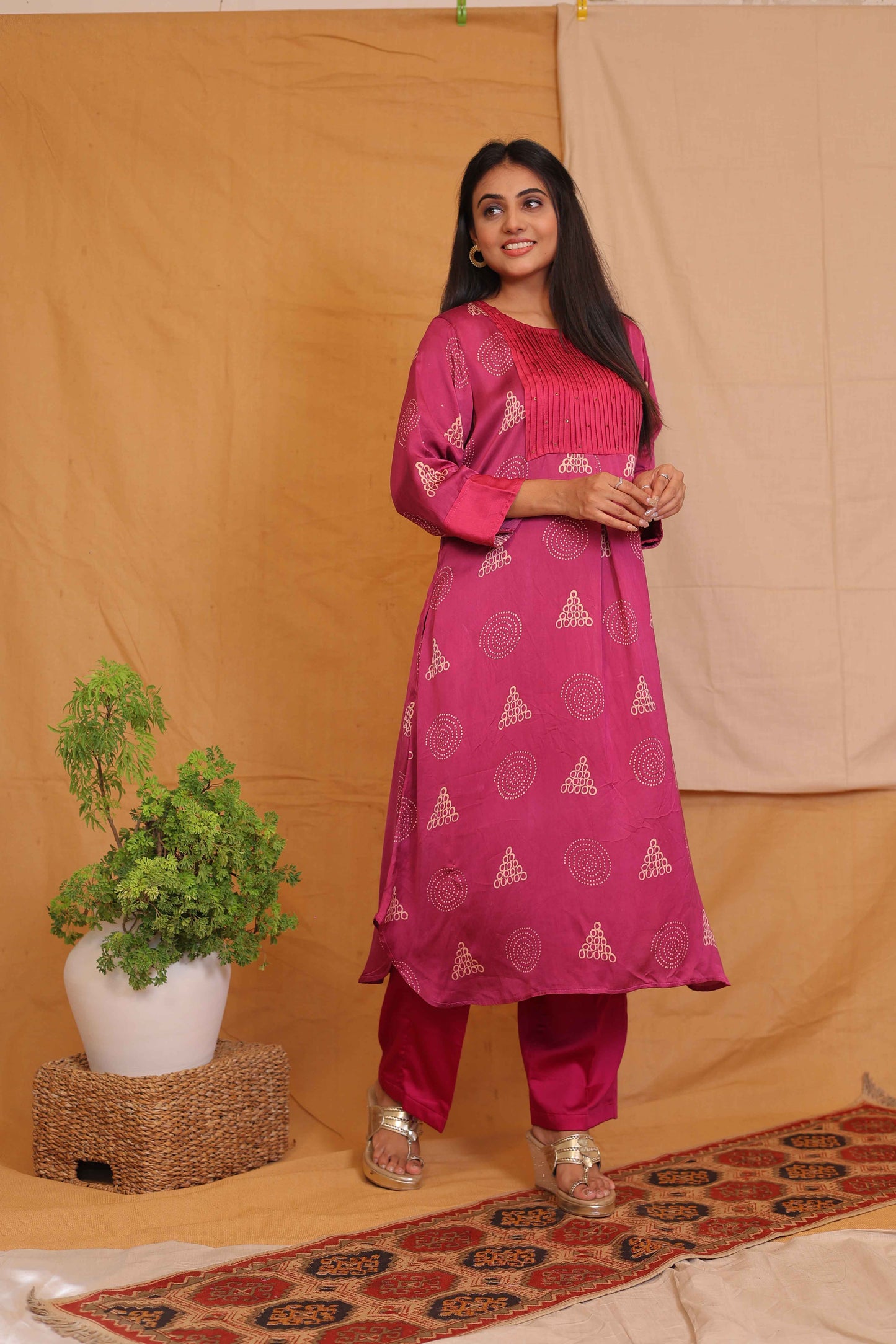 ROSIE HANDBLOCKPRINTED KURTA PANT SET
